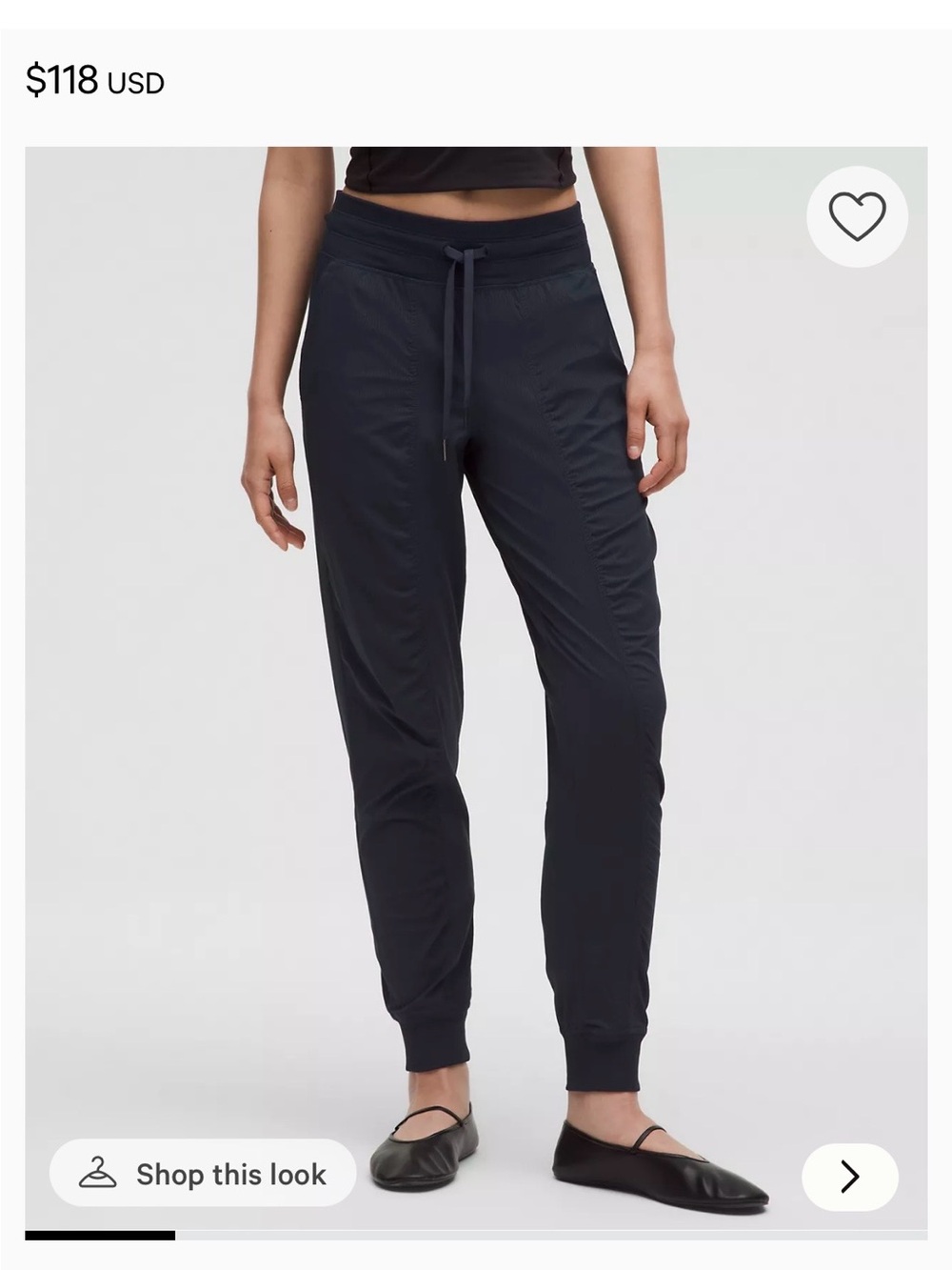 Lululemon dance studio jogger pant in true Navy.